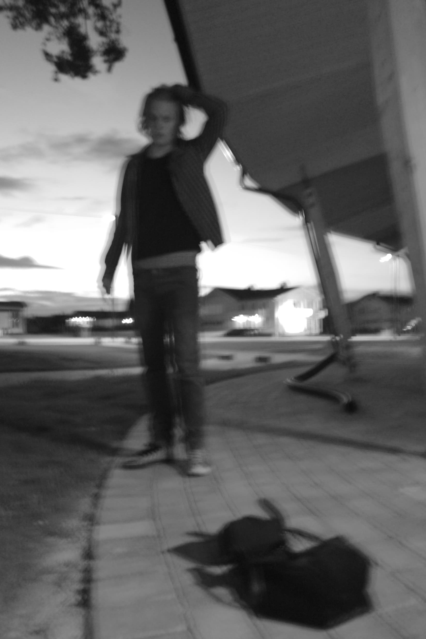 Sad kid having fun